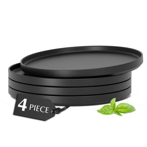 Tanjuri Luxe crni veliki set (4x26 cm)