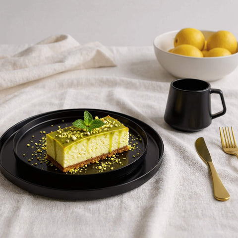 Tanjuri Luxe crni veliki set (4x26 cm)