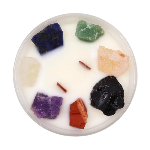 Mirisna svijeća s kristalima, Sedam čakri